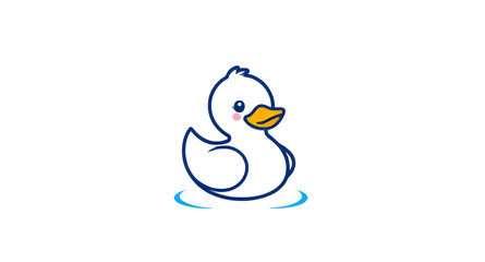 duck, cartoon, icon, cute, animal, vector, illustration, bird, character, yellow, adorable, mascot, graphic, design, childish, funny, playful, kids, clipart, simple, outline, drawing, doodle, baby, be