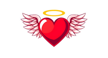 angelic heart illustration, heart tattoo vector, heart with feathers icon, heart with angel wings, love symbol vector, flying heart graphic, heart silhouette with wings, love icon vector, decorative h