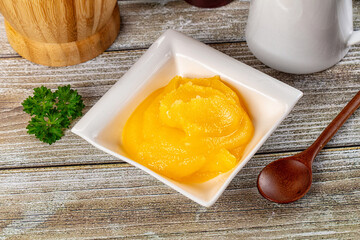 Golden Ghee melted homemade butter