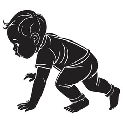 vector illustration of a baby