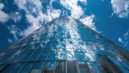 Modern skyscraper reflecting a vast sky (1)
