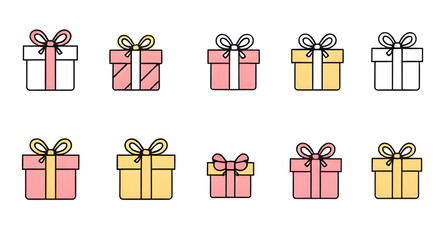 set of gift boxes, gift box collection, present boxes, wrapped gifts, gift pack set, festive boxes, colorful gift boxes, ribbon bows, birthday gifts, holiday presents, surprise boxes, celebration gift