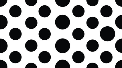 Large Black Polka Dot Pattern Icon.