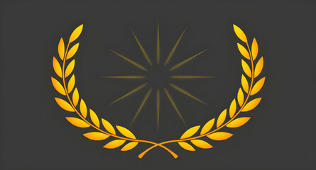 gold laurel wreath, golden wreath vector, victory wreath, award laurel wreath, champion wreath, gold badge wreath, honor wreath emblem, premium laurel vector, luxury wreath design, achievement wreath 