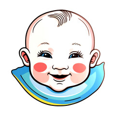 baby boy face PNG