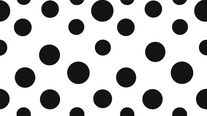 Seamless Polka Dot Vector Design White.