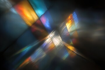 Abstract light and color interplay