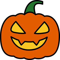 Pumpkin Jack o Lantern Icon Halloween Symbol for Party, Decoration, Social Media, Branding, and Flyers. Pumpkin jack o lantern icon designed for Halloween. Perfect for spooky decorations, party flyers