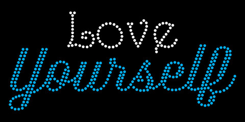 Motivational Rhinestone Saying