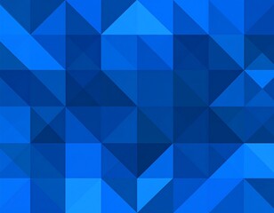 Fototapeta premium Abstract blue polygon background