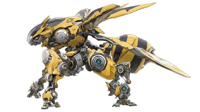 Futuristic robot insect design