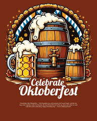 Happy Friends in Traditional Bavarian Costume Toasting Large Beer Mugs at Oktoberfest Festival in Munich German