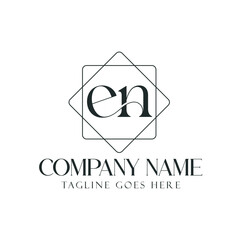 Letter EN or NE Creative Luxury Vector Logo Design for Jewelry, Boutique, and Business
