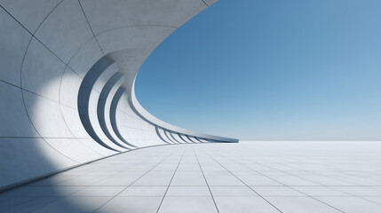 Fototapeta premium Minimalist Concrete Archway
