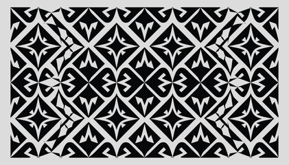 Geometric Tribal Seamless Pattern Vector Design