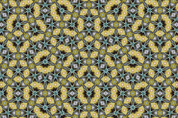 Seamless Perspective Template Background Art Luxury Tile Texture Cloth Fabric Geometric Graphic Digital Symmetric Endless Design Wallpaper Fashion Interior Visual Textile Decoration Shape Pattern.