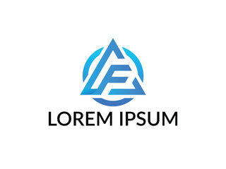 AF Letter Logo | Modern Minimalist Monogram for Branding & Business Identity