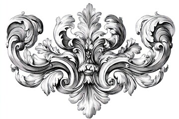 Fototapeta premium Ornamental drawing art illustrated.