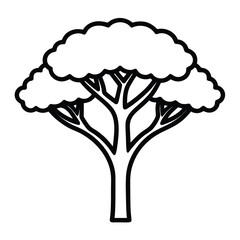 acacia tree outline icon