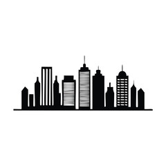 Fototapeta premium city skyline silhouette