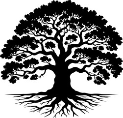 Tree Silhouette Vector Art