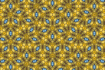 Seamless Perspective Template Background Art Luxury Tile Texture Cloth Fabric Geometric Graphic Digital Symmetric Endless Design Wallpaper Fashion Interior Visual Textile Decoration Shape Pattern.