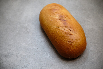A freshly sliced sourdough bread on a table