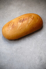 A freshly sliced sourdough bread on a table