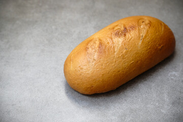 A freshly sliced sourdough bread on a table