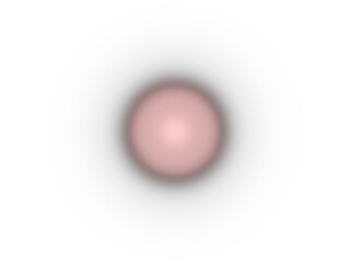 A soft pink glowing orb isolated on transparent background, evoking warmth, love, or a gentle, comforting presence
