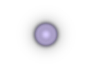 A soft purple glowing orb isolated on transparent background, symbolizing magic, spirituality, or a mystical element