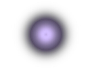 A soft purple sphere with a gentle glow and a dark shadow, isolated on a transparent background