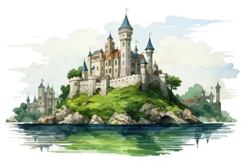 Castle architecture building outdoors.