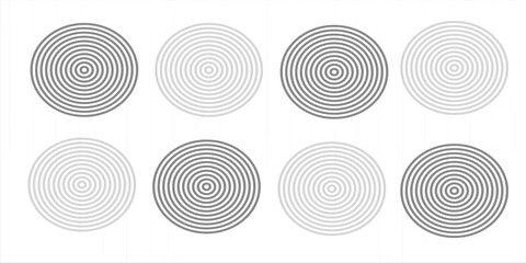 Circle halftone collection. Black halftone dots backgrounds