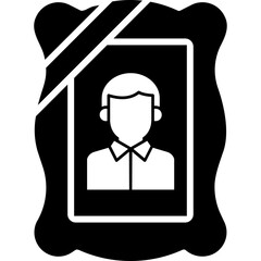 Man icon, Photo frame icon