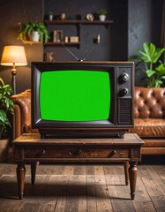 Vintage TV in a cozy room (2)