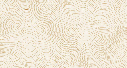 Elegant light beige backdrop showcases wavy, segmented tan lines that ripple across the surface, creating a seamless topographic pattern and a soft organic feel