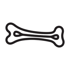 Stretched tendon line icon, body pain concept, strain, outline style icon. Vector black silhouette. with white background