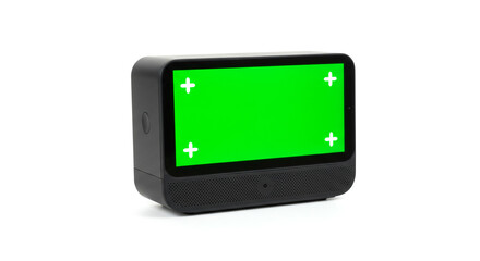digital tablet pc with green screen