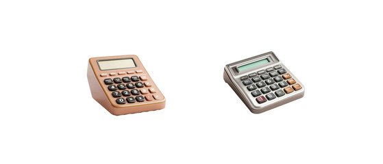 Retro and modern calculator comparison for creative design projects