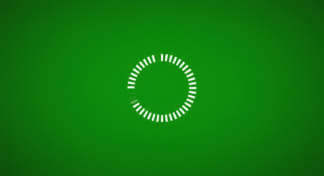Modern loading circle graphic on vibrant green background, perfect for website design or app UI - Powered by Adobe
