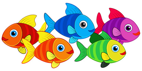 Fototapeta premium vector illustration of an abstract fish