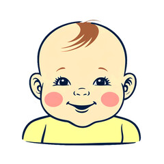 baby girl PNG illustration