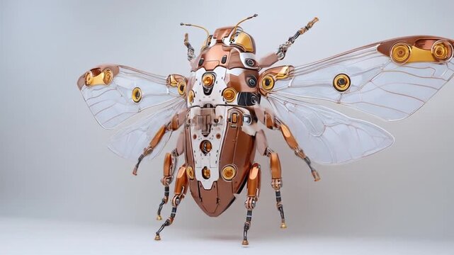 Metallic beetle illustration