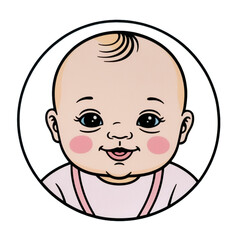baby girl PNG illustration