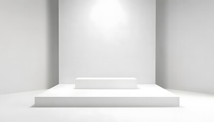 Simple white display stand