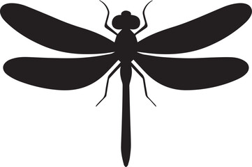 dragonfly silhouette vector