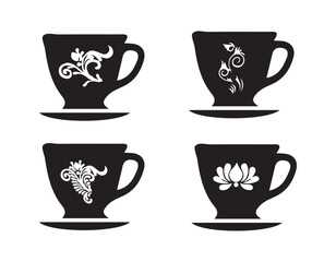 coffee cup icon, Coffee cup silhouette , Tea Cup  icon,  tea doodle collection icon, vector illustration