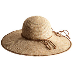 Obraz na płótnie Canvas Straw Sun Hat, isolated on transparent background