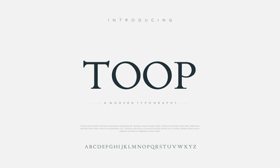 Abstract modern minimal alphabet fonts. Luxury Typography urban style for fun, sport, technology, fashion, digital, future creative logo font. vector illustration